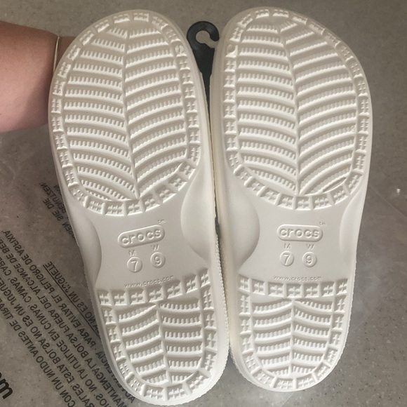 white croc slides womens